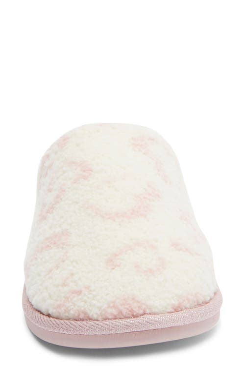 Honeydew Heart Faux Shearling Slipper In White