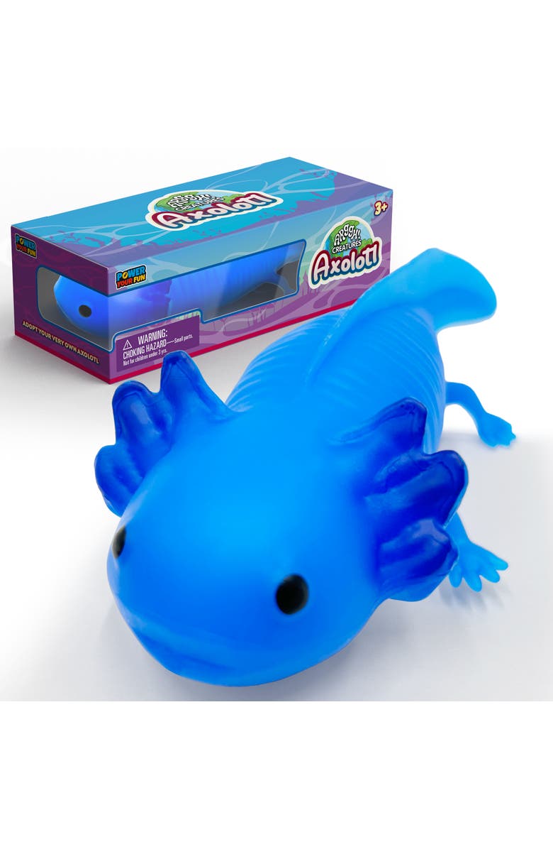 Power Your Fun Squishy Axolotl Stress Toy Version 2, Main, color, Blue