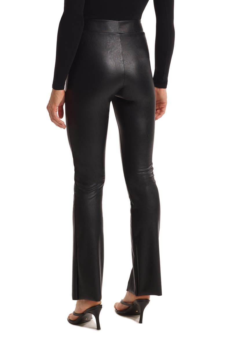 Commando Split Hem Faux Leather Pull-On Pants, Alternate, color, 