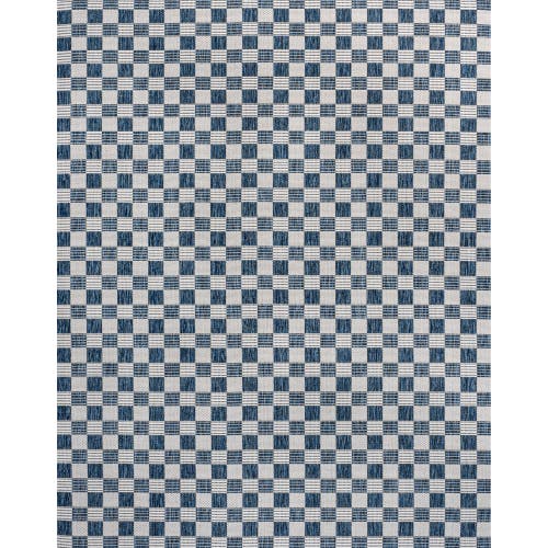 Jonathan Y Aimee Traditional Cottage Checkerboard Indoor/outdoor Area Rug In Navy/cream