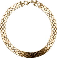 Argento Vivo Sterling Silver Chunky Stampato Link Bracelet