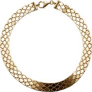 Argento Vivo Sterling Silver Chunky Stampato Link Bracelet