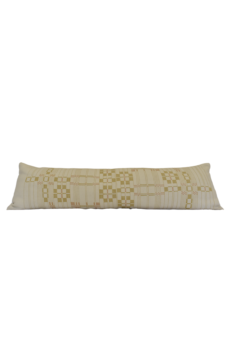 Heirloom Naga Chingchen Handwoven Long Lumbar - Cover + Insert, Alternate, color, Beige