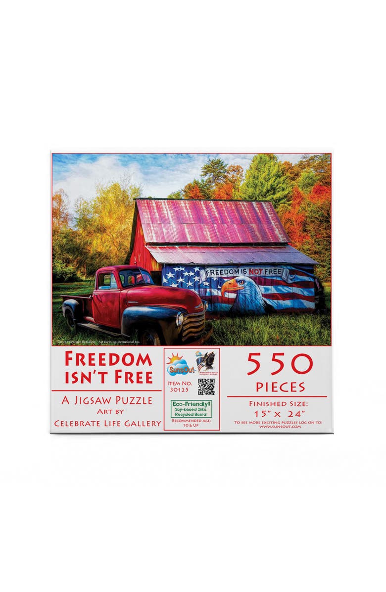 Sunsout Freedom Isn't Free 550 piece Jigsaw Puzzle for Adults, Alternate, color, Multicolor