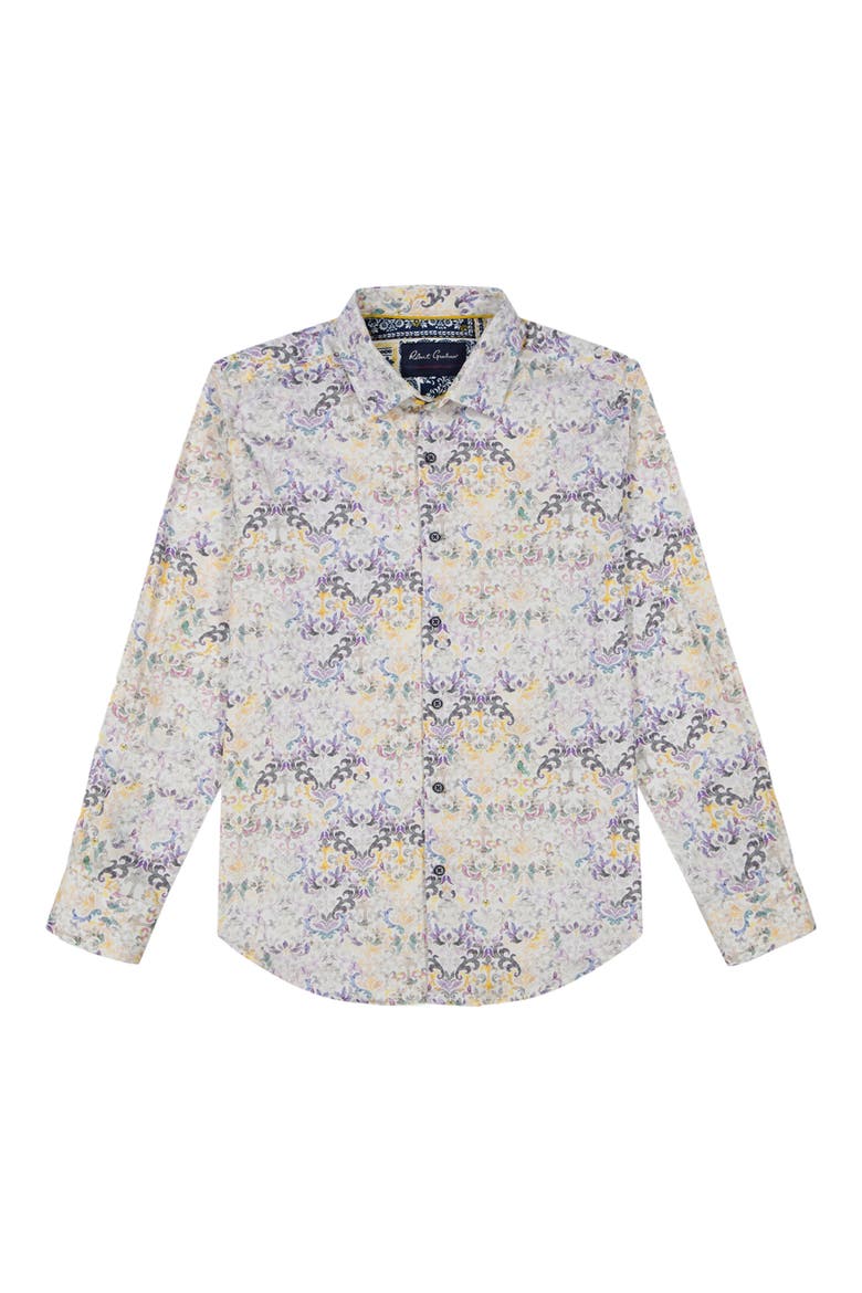 Croatia Stretch Button-Up Shirt, Alternate, color, YELLOW MULTI