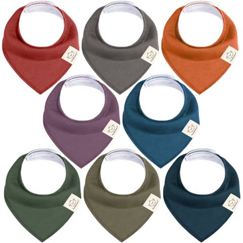 8-Pack Organic Bandana Bibs