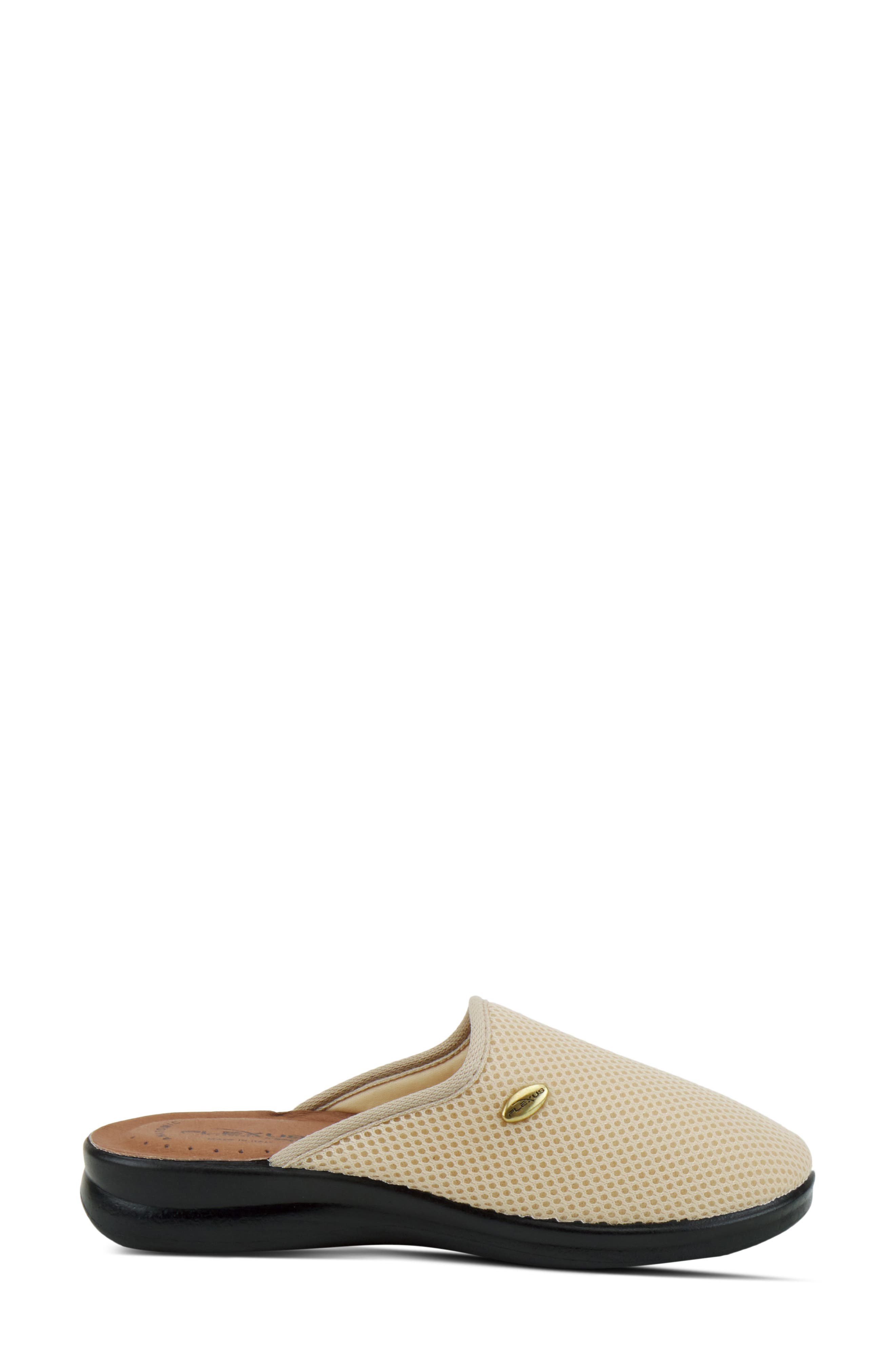 Flexus by Spring Step Scuff Slipper, Alternate, color, Beige Fabric