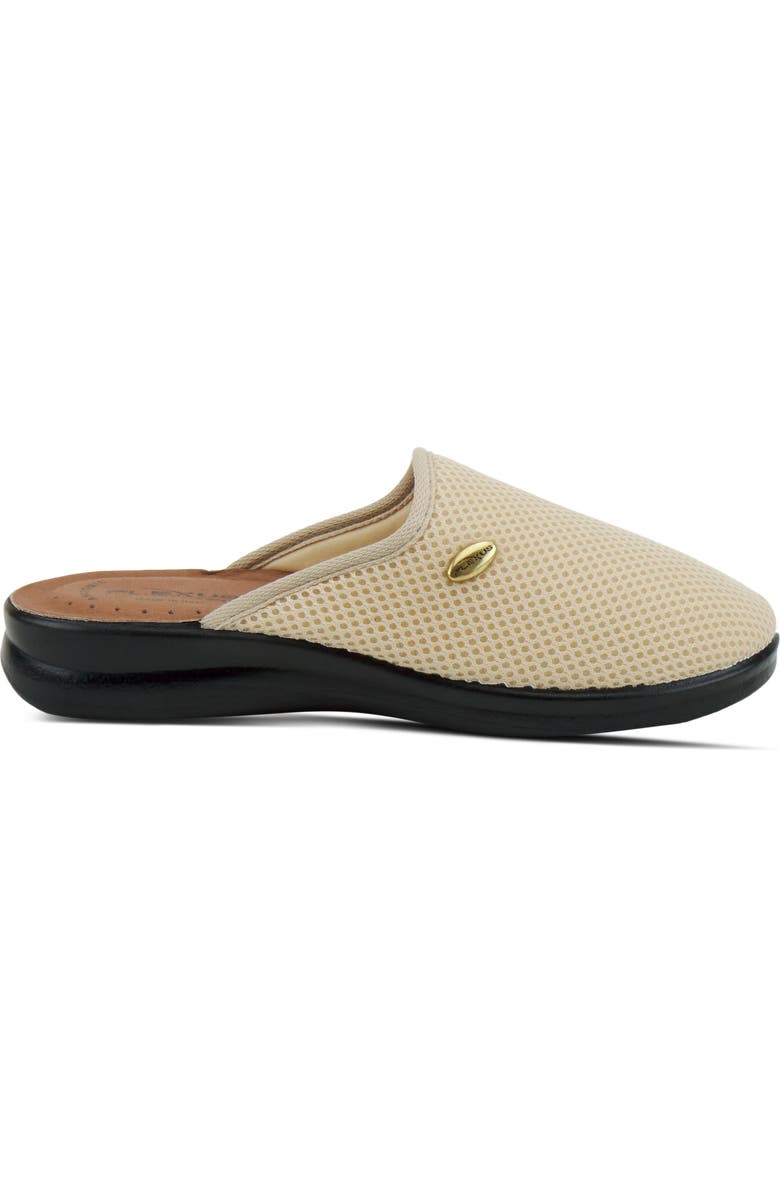 Flexus by Spring Step Scuff Slipper, Alternate, color, Beige Fabric