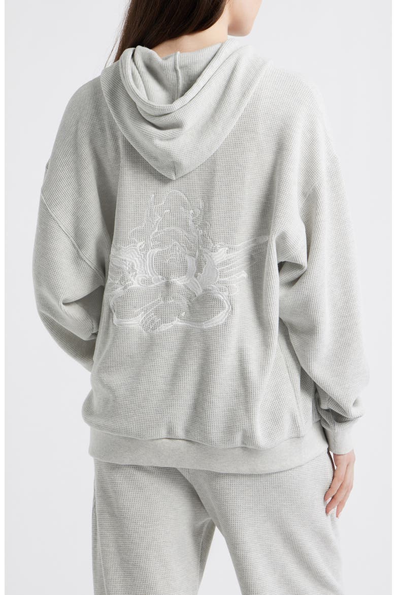 Grey Area Thermal Zip Sweatshirt, Alternate, color, HEATHER GREY