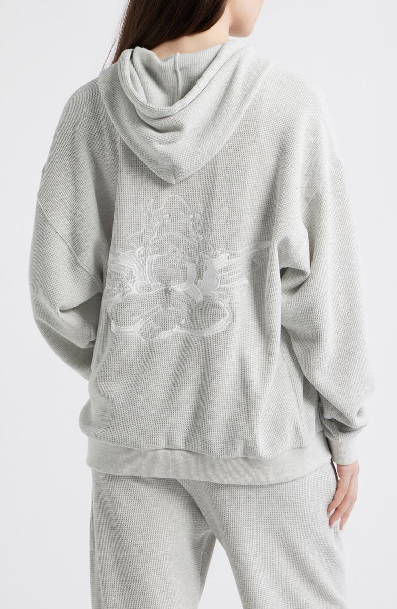 BOYS LIE <p>Grey Area Thermal Zip Sweatshirt</p>, Alternate, color, Heather Grey