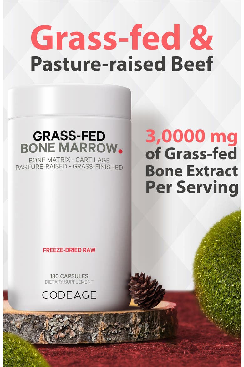 Grass-Fed Bone Marrow Supplement, Alternate, color, White