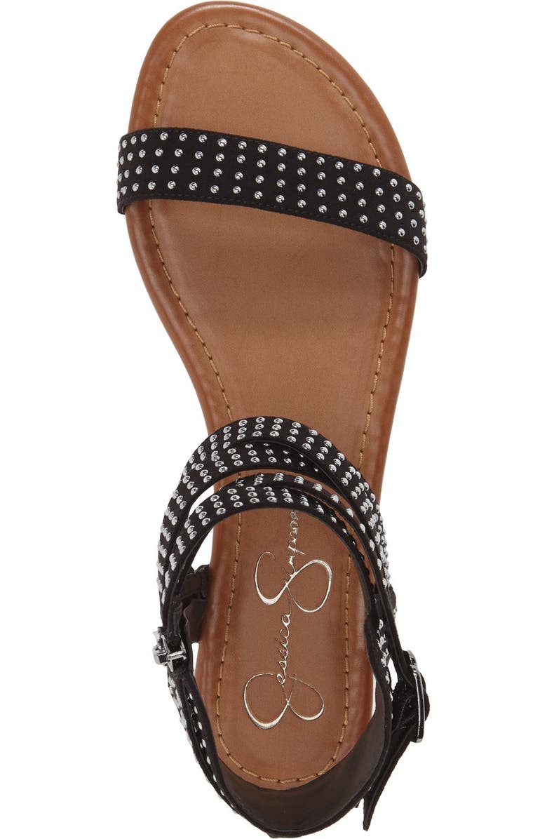 Jessica Simpson 'Karessa' Studded Flat Sandal, Alternate, color,