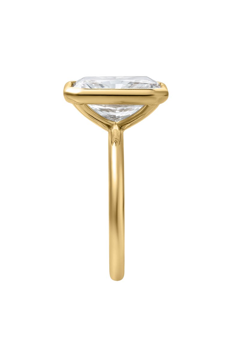 Sophie 14K Gold Radiant Bezel Lab Grown Diamond Solitaire Engagement Ring - 3 cts, Alternate, color, 14K Yellow Gold