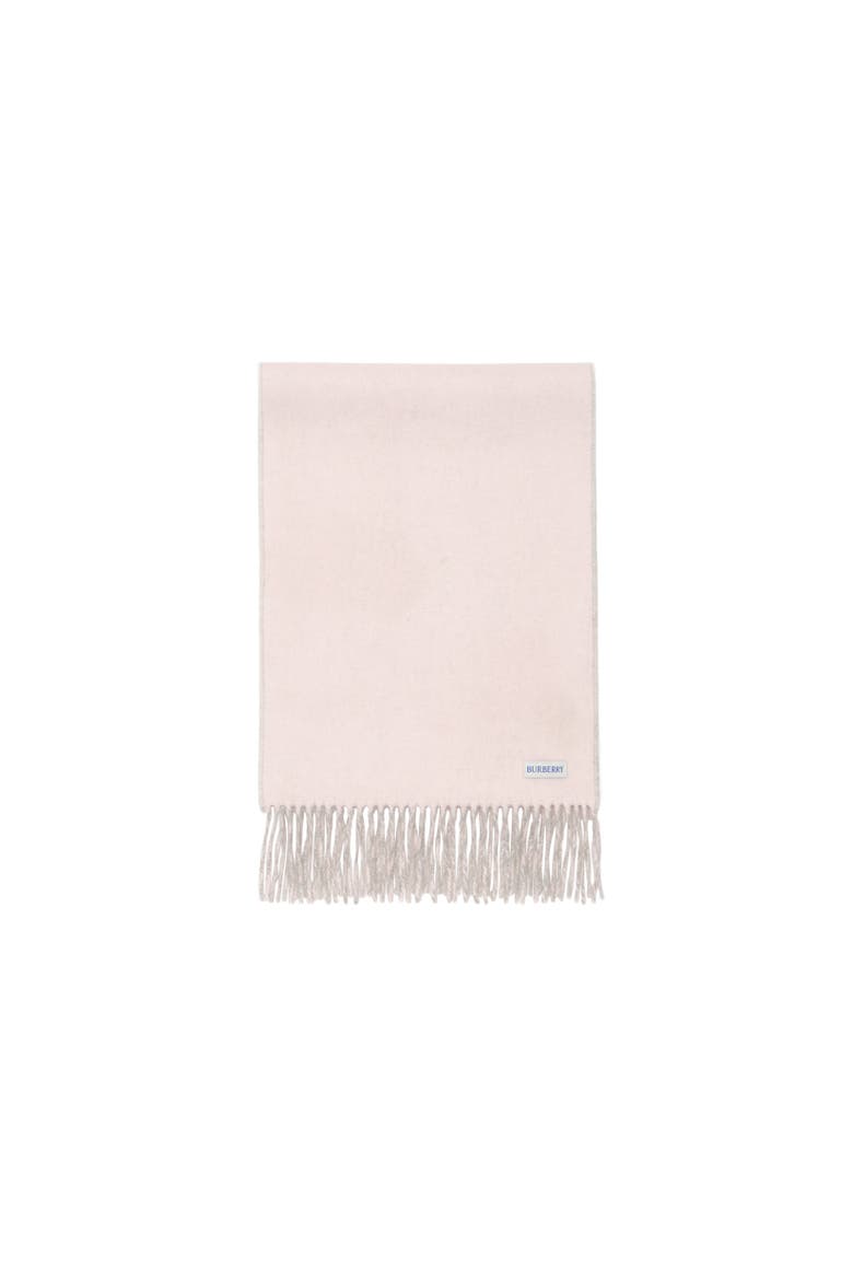 Knight Cashmere Scarf, Alternate, color, Mitten grey/bow pink