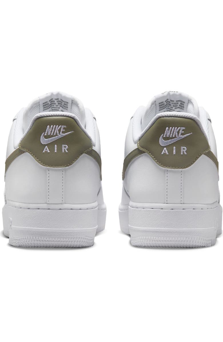 Nike Air Force 1 '07 Basketball Sneaker, Alternate, color, White/ Light Army
