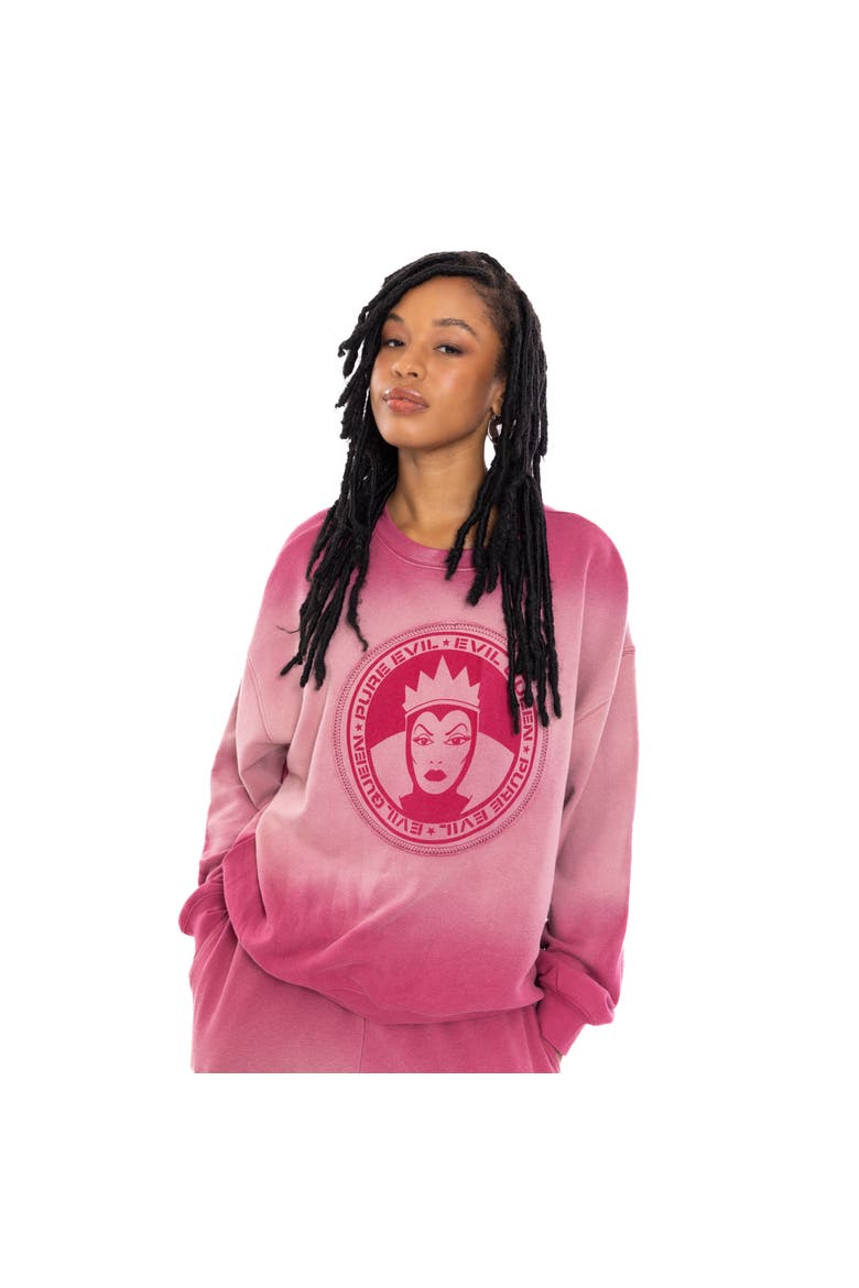 Villains Loungewear Sweatshirt, Main, color, Plum Evil Queen