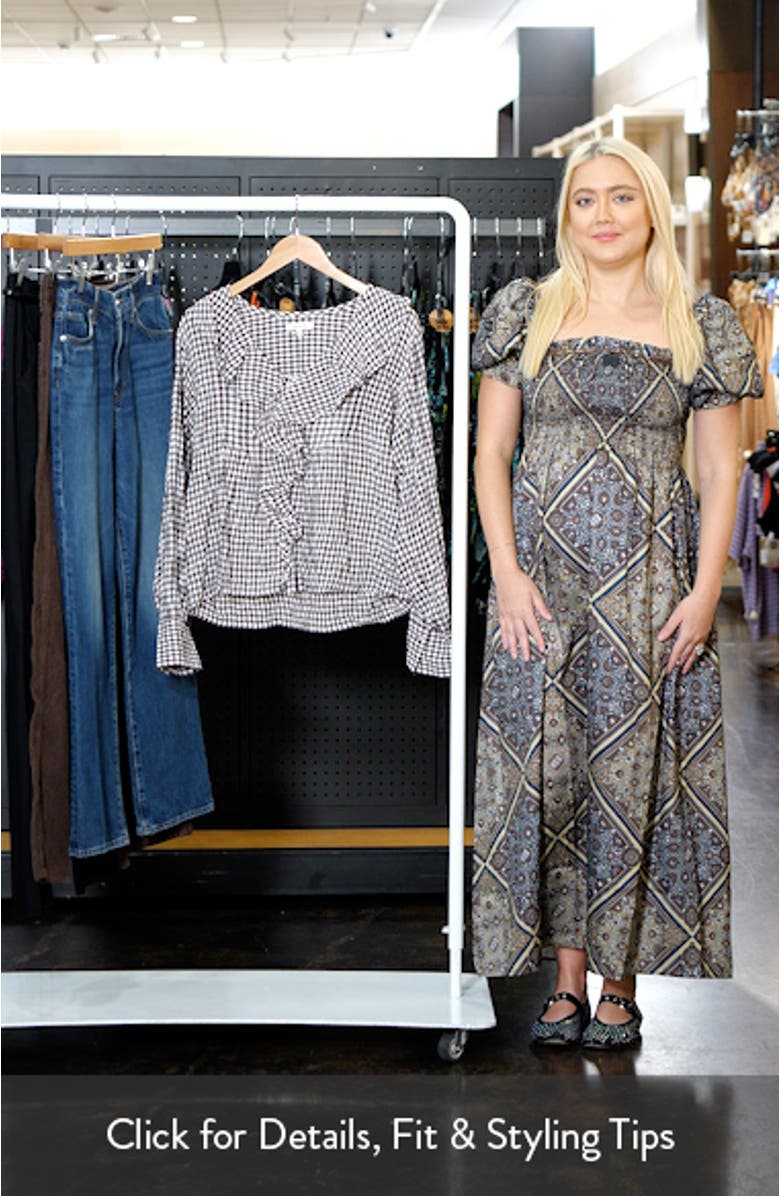 Ruffle Pintuck Long Sleeve Top, sales video thumbnail