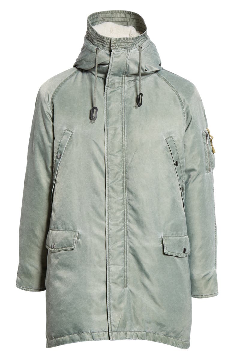 John Elliott Nicasio Hooded Down Nylon Coat, Alternate, color, 