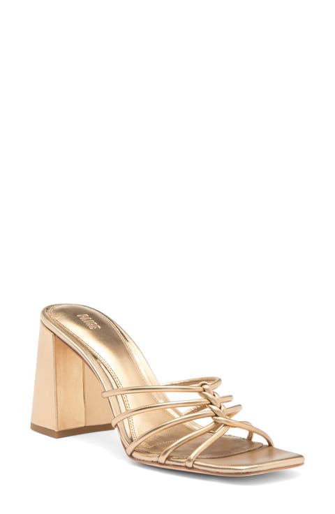 Becca Block Heel Slide Sandal (Women)