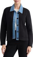 Jones New York Denim Collar Cardigan