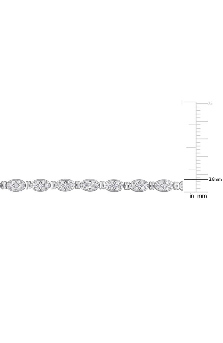 Julianna B. 1/2 CTW Diamond Tennis Bracelet Sterling Silver, Alternate, color, Sterling Silver
