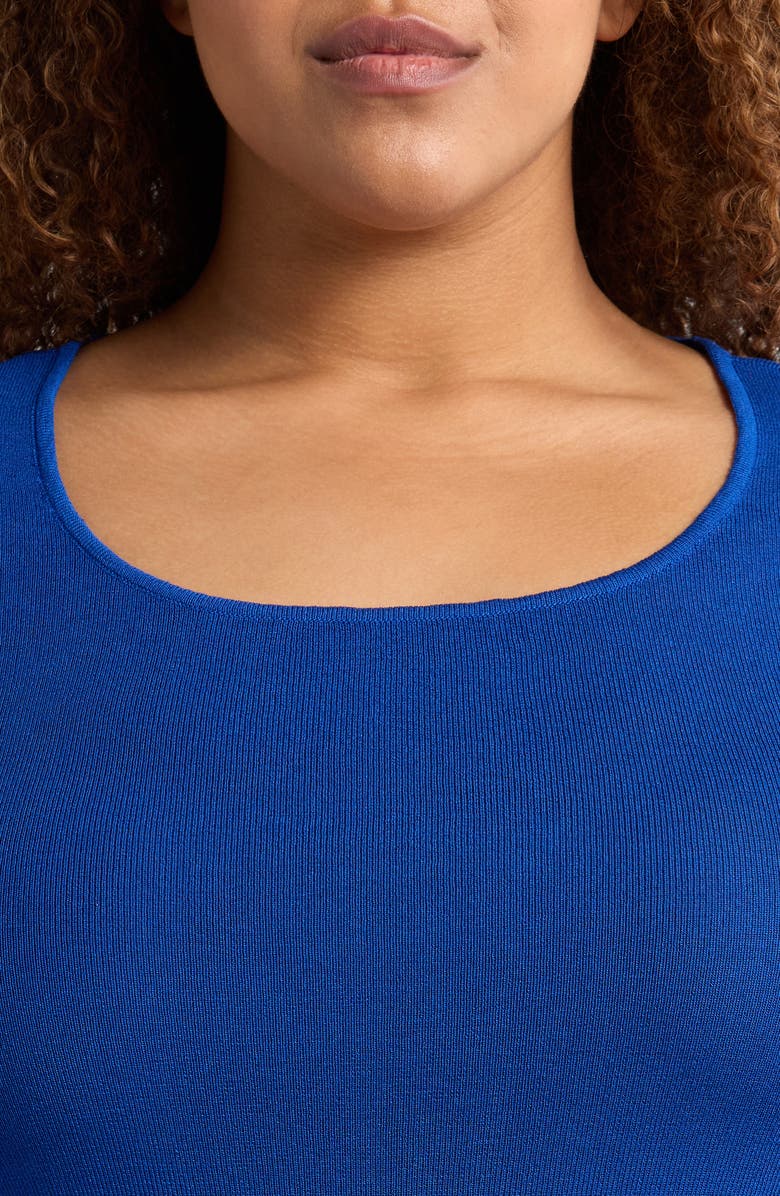 Anne Klein Short Sleeve Sweater, Alternate, color, 