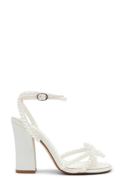 Steve Madden Hara Ankle Strap Sandal In White