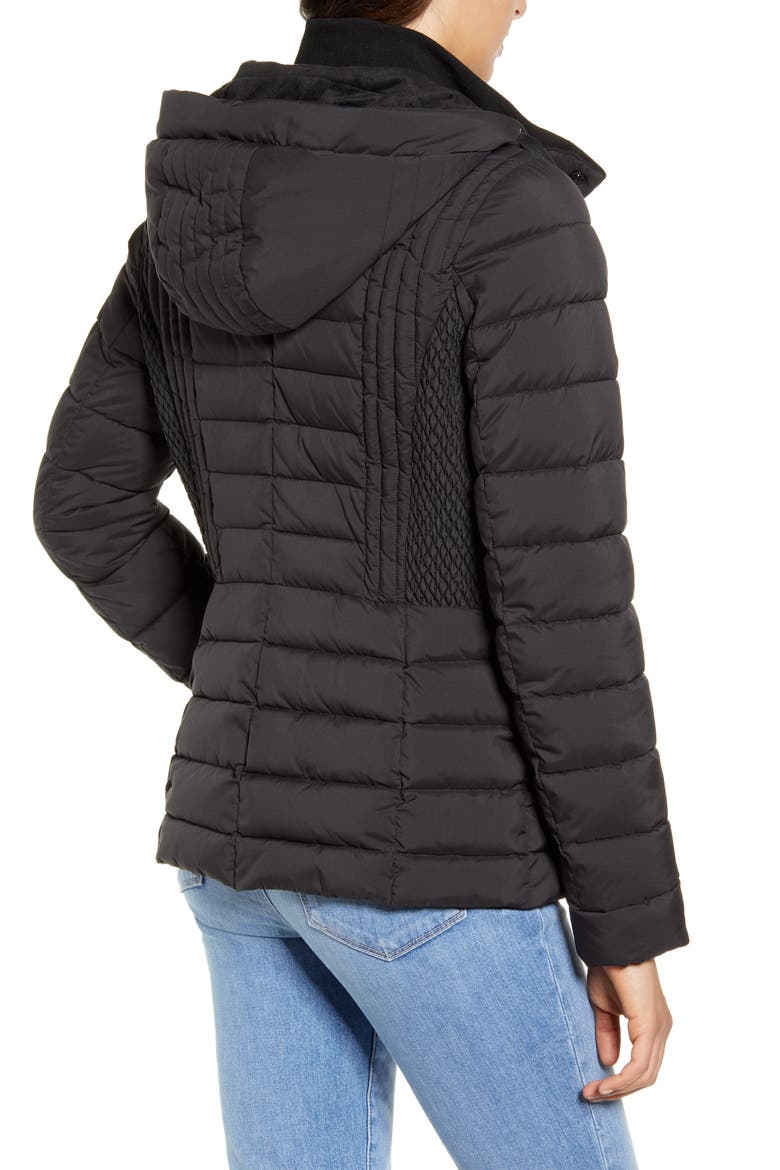 Packable Water Resistant Puffer Jacket, Alternate, color, BLACK
