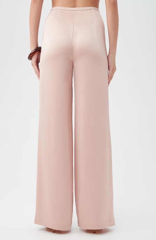 Trina Turk Tavia High-rise Wide-leg Satin Pants