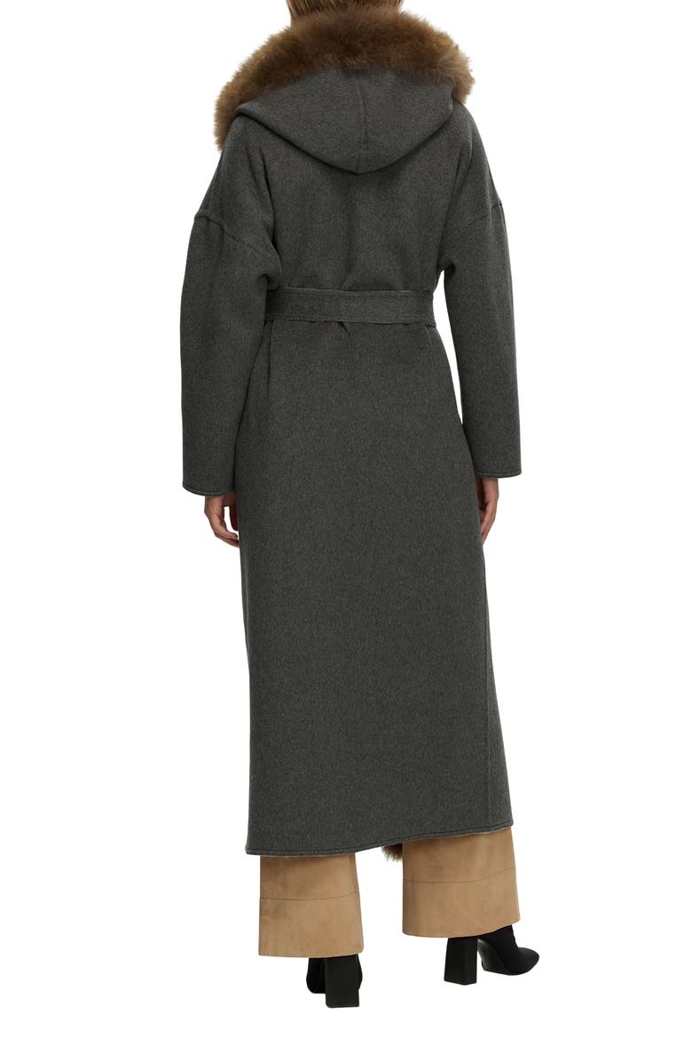 GORSKI Reversible  Cashmere Parka with Genuine Shearling Trim, Alternate, color, Beige/Gray/Brown