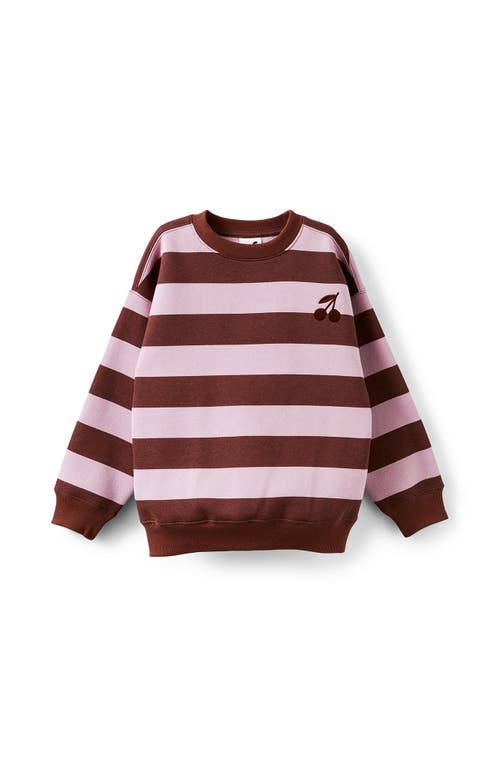Cotton On Kids Kid's Sammy Oversized Crew In Brown