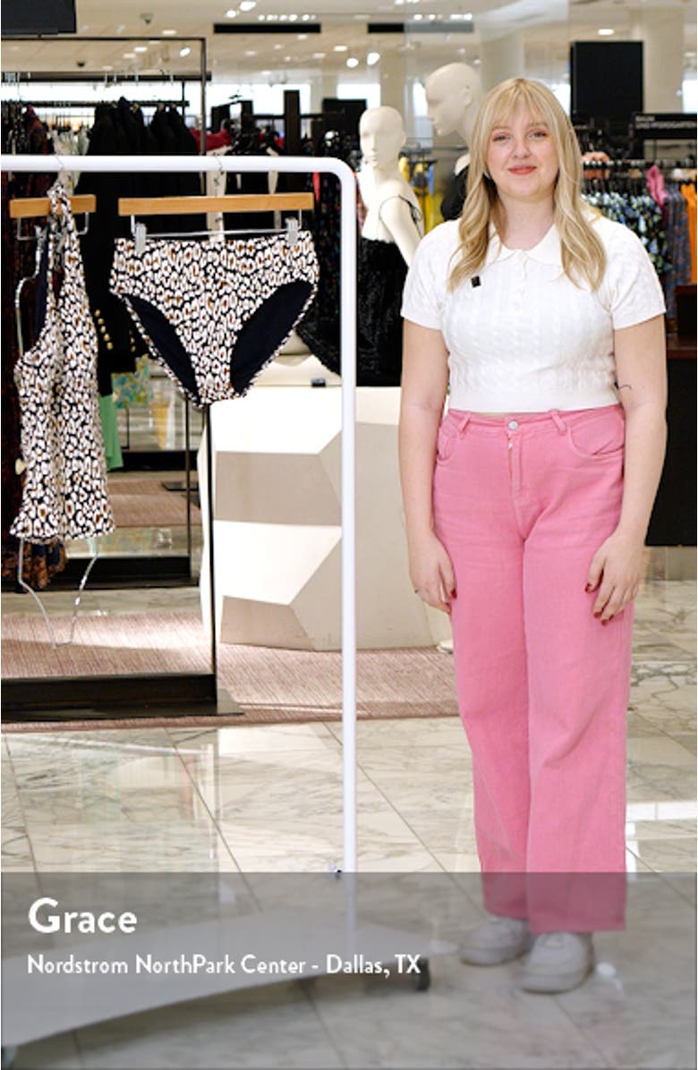 Safari Cat High Waist Bikini Bottoms, sales video thumbnail