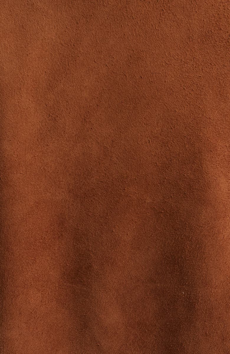 Treasure & Bond Suede Swing Jacket, Alternate, color, Brown Shell