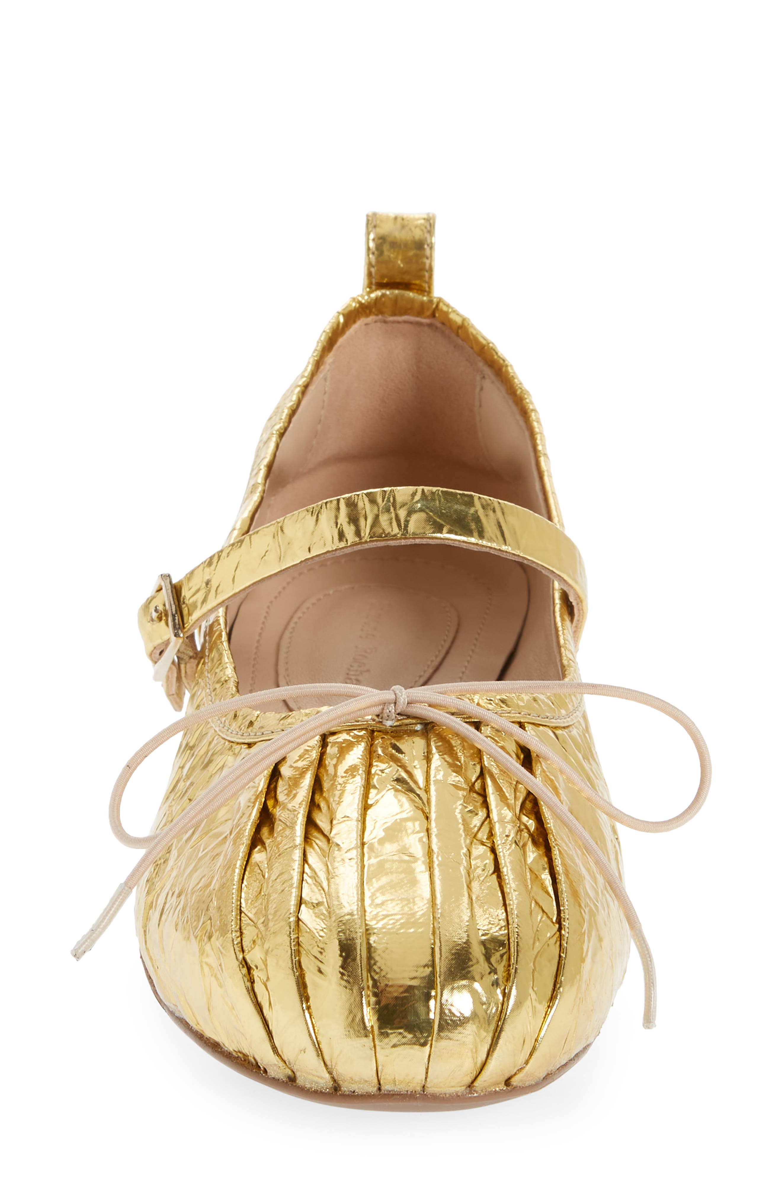 Simone Rocha Classic Pleated Toe Ballerina Flat, Alternate, color, 