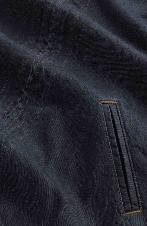 Nn07 Petrus Denim Zip Jacket Raw Indigo In Blue