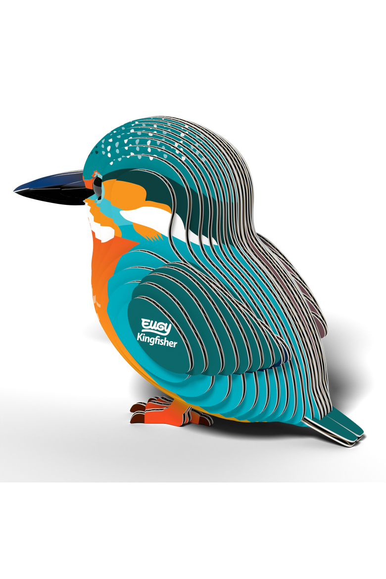 Kingfisher 3D Puzzle, Alternate, color, No Color