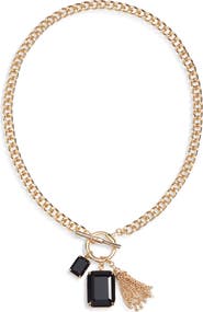 Lauren Ralph Lauren Erinite Charm Toggle Necklace