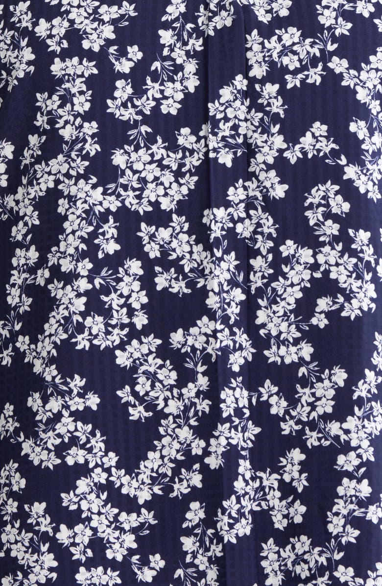 Jones New York Floral Print Bell Sleeve Top, Alternate, color, Pacific Navy/Nat Wht