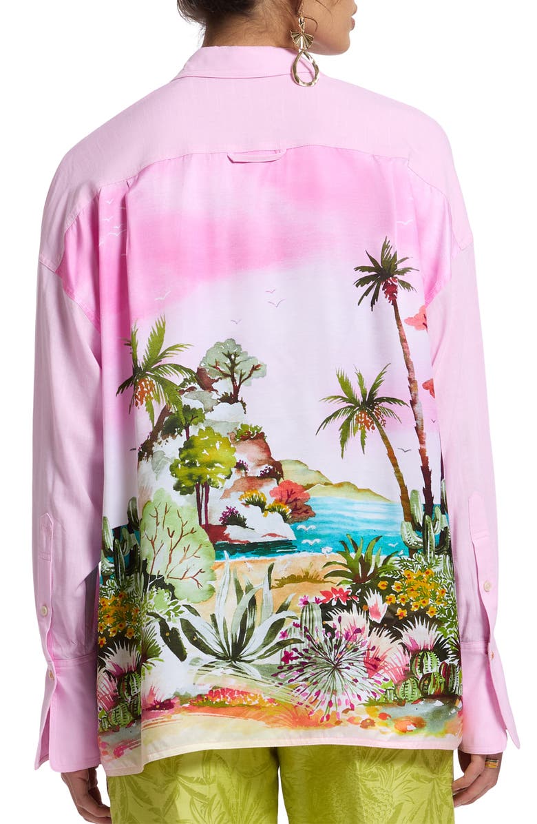 Robert Graham Sienna Long Sleeve Woven Shirt, Alternate, color, Light Pink