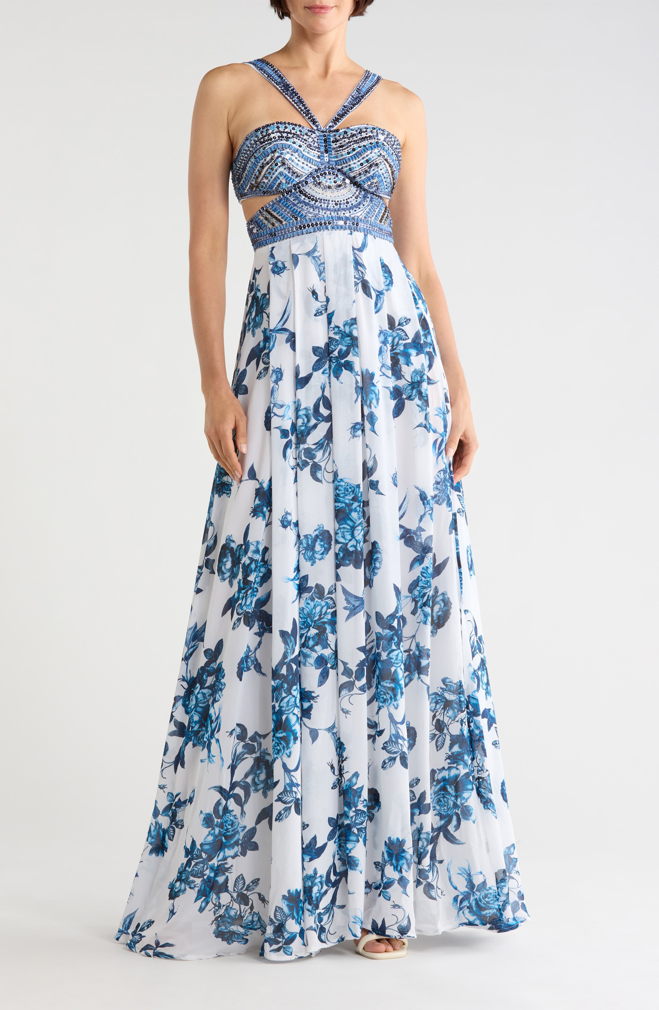 Annistyn Embroidered Gown