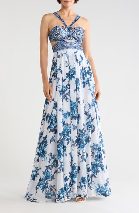 Annistyn Embroidered Gown