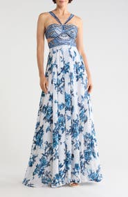 L'AGENCE Annistyn Embroidered Gown