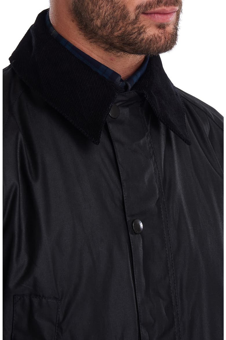 Ashby Waxed Cotton Jacket, Alternate, color, BLACK
