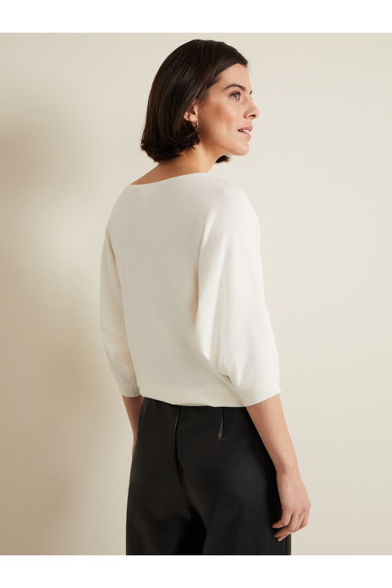 Cristine Slash Neck Knit Jumper, Alternate, color, Ivory