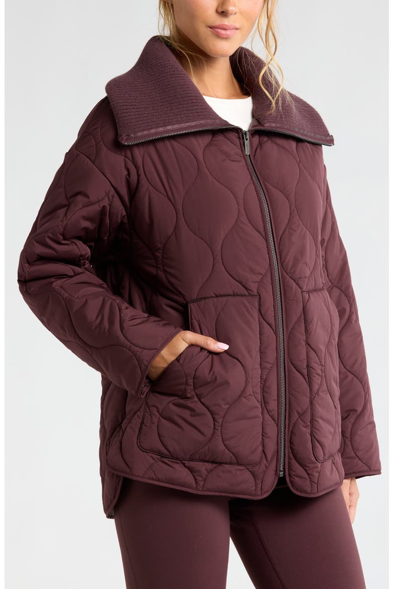 Onion Quilted Jacket, Alternate, color, BURGUNDY FUDGE