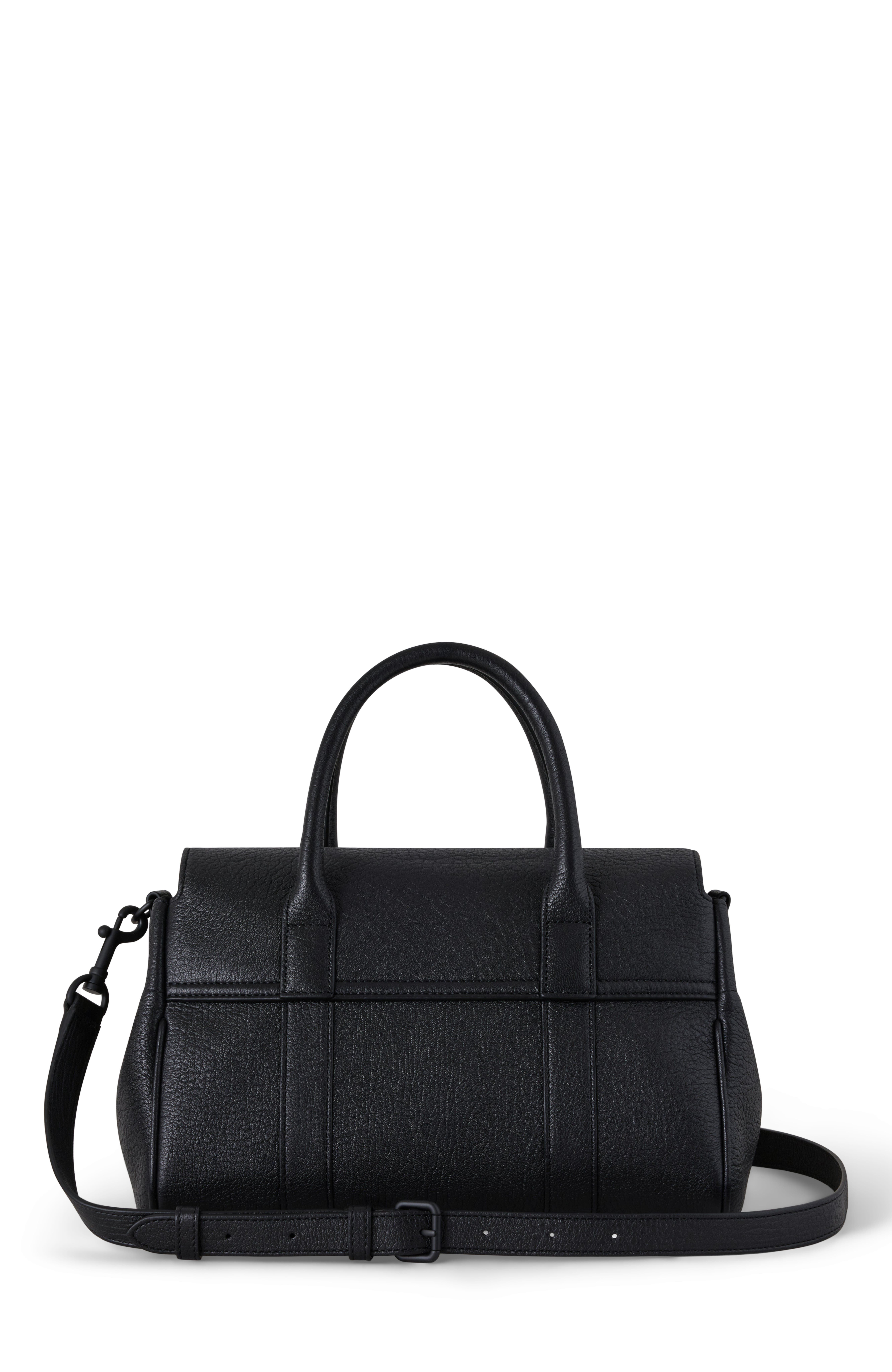 Mulberry Small Bayswater Satchel, Alternate, color, Black