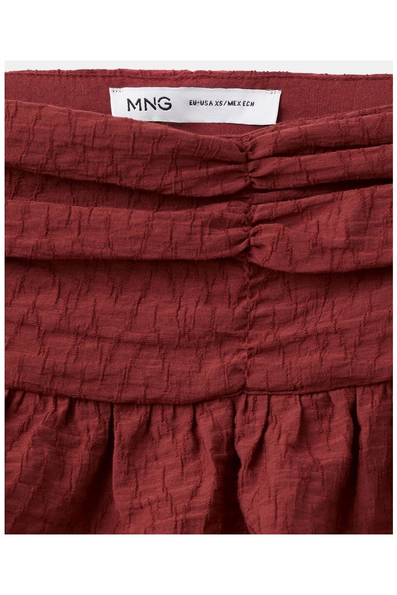 Ruffled Miniskirt, Alternate, color, BURNT ORANGE