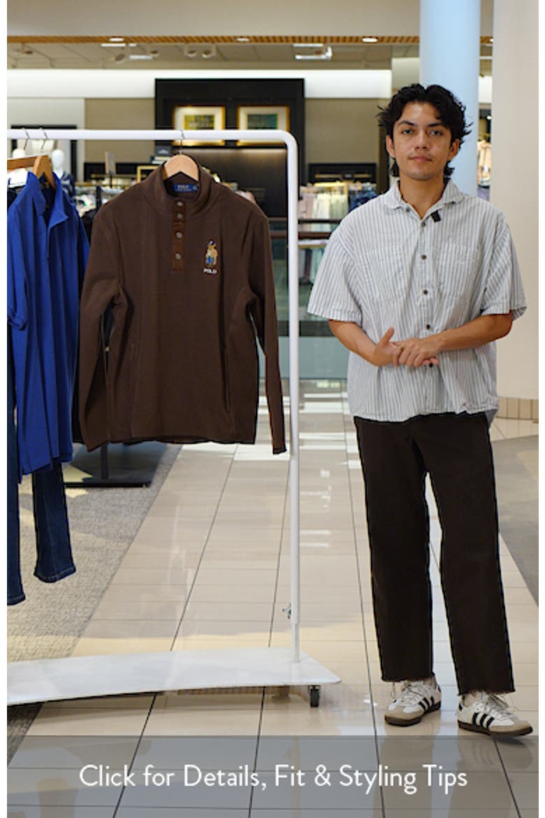Polo Bear Fleece Quarter Zip Pullover video