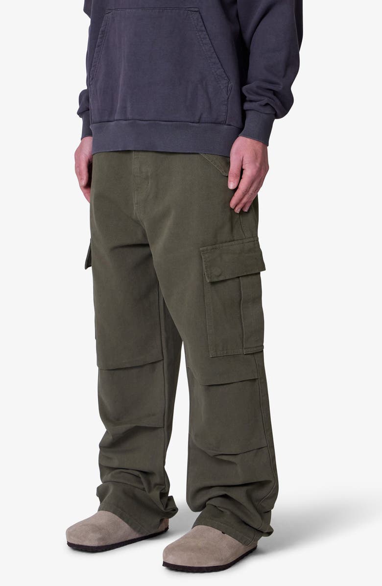 mnml Ultra Baggy Cargo Pants, Alternate, color, Olive