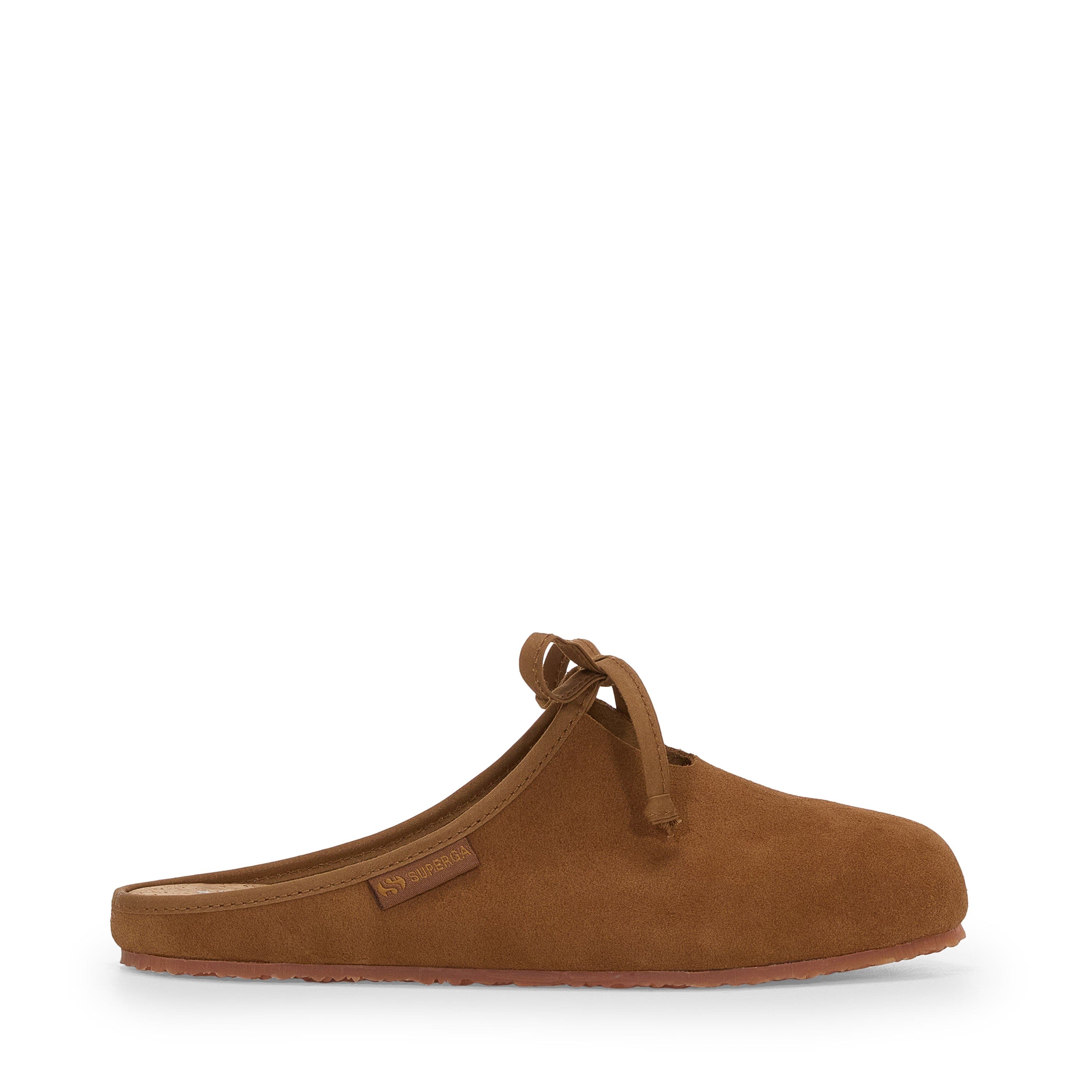 Superga 2445 Ballerina Mule Suede, Main, color, Brown Brique